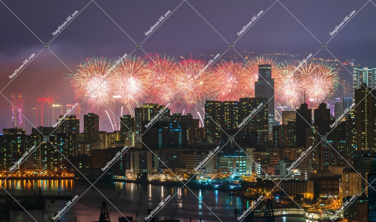 Fireworks of New Year in 1.1.2019, No.3