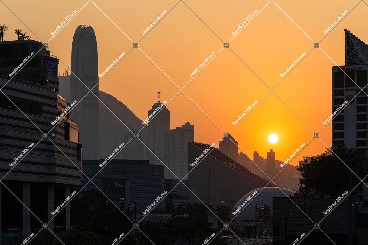 Sunset view from Tsim Sha Tsui, No.1