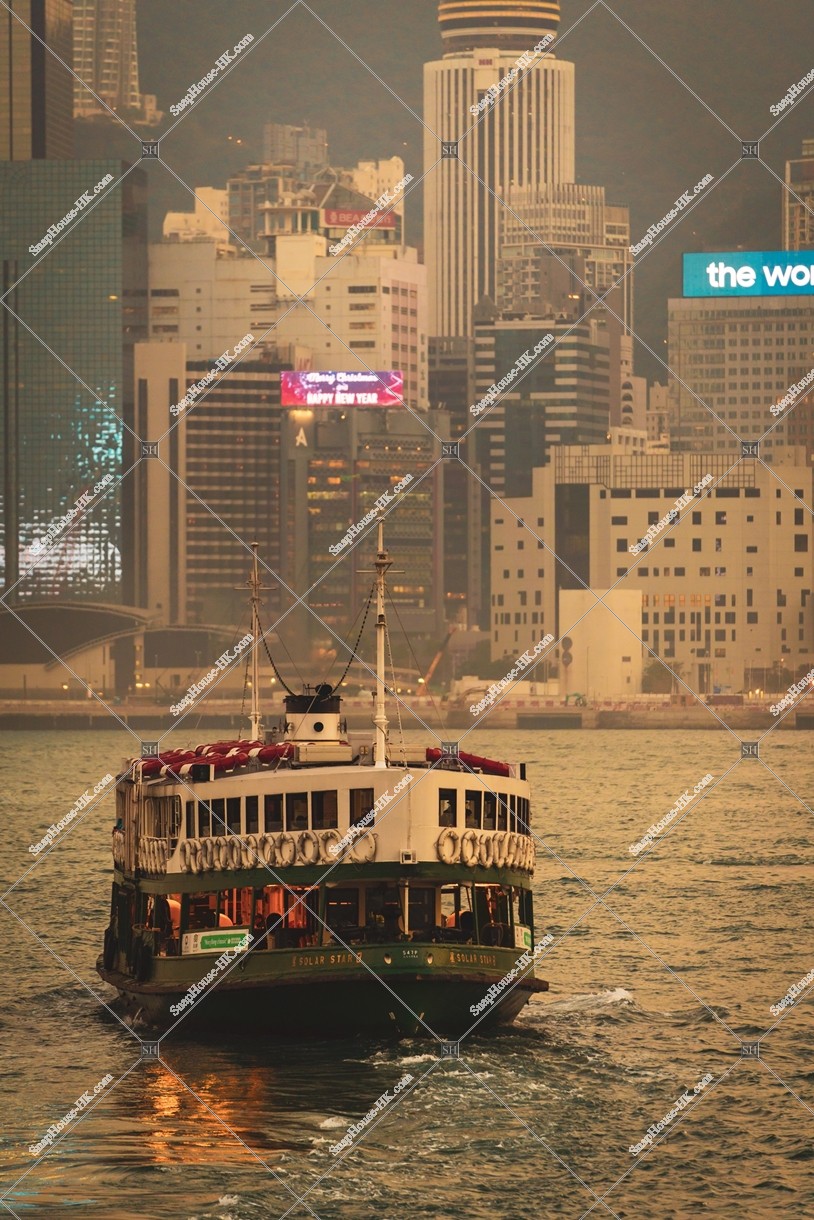 Star Ferry at sunset time, No.4