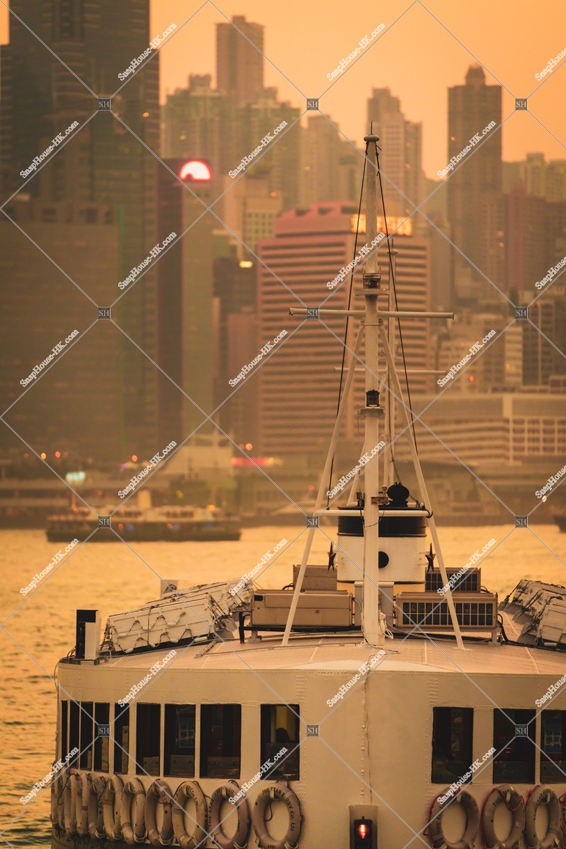 Star Ferry at sunset time, No.5
