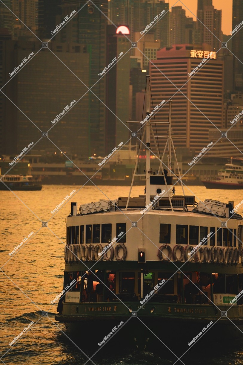 Star Ferry at sunset time, No.6