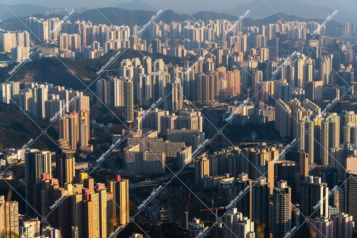 Cityscape of Kowloon East in the evening, No.1