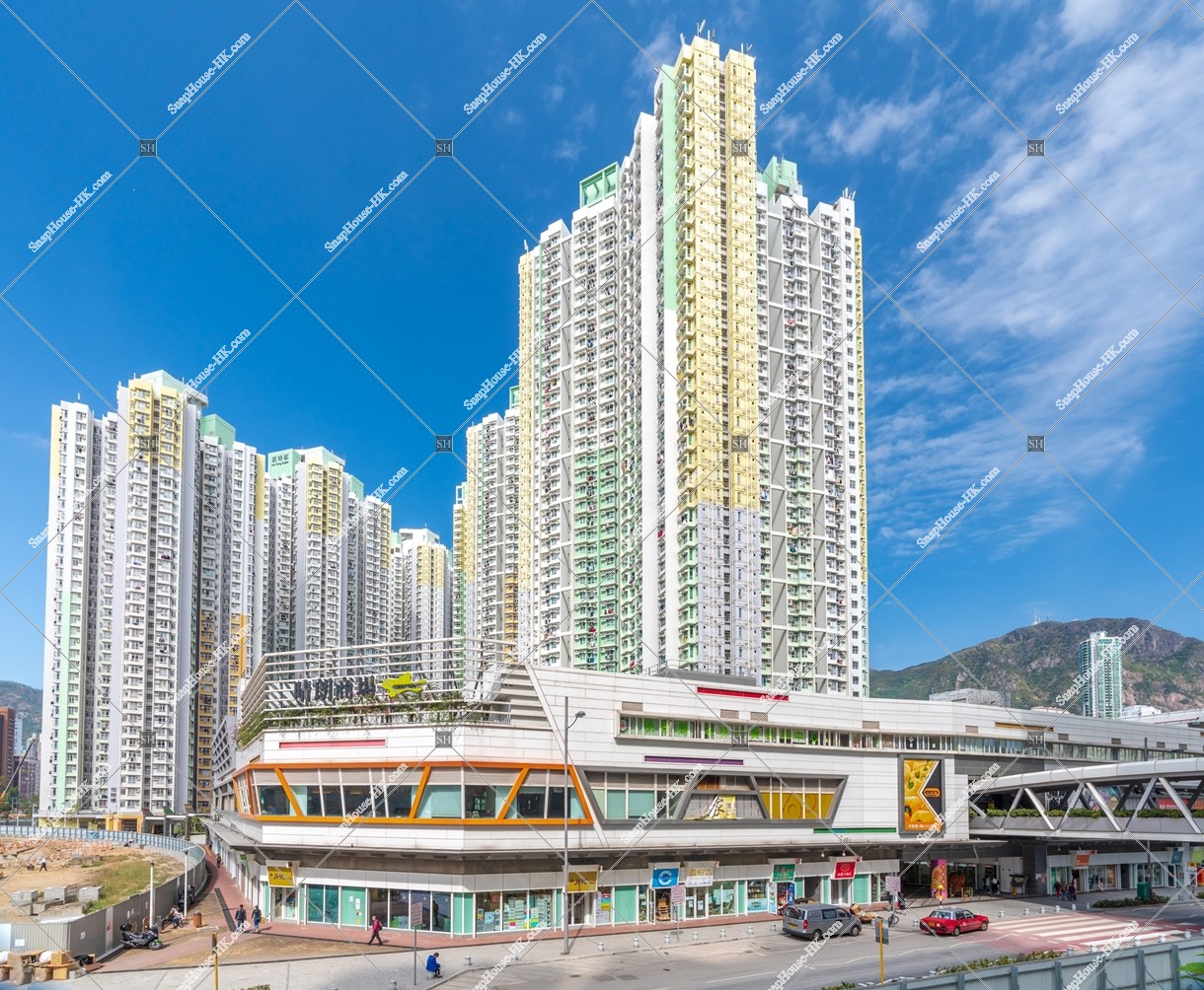 Public Housing "Kai Ching Estate" at Kai Tak at night, No.6