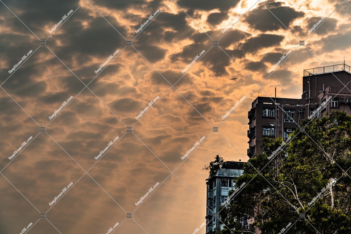 Sunset and clouds, No.2