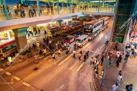 Street view of Mong Mok in the evening, No.1