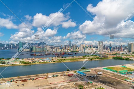 View of Kai Tak area and Kowloon Peninsula, No.1