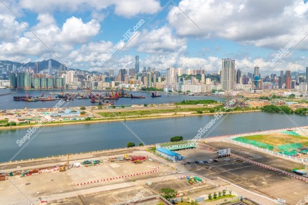 View of Kai Tak area and Kowloon Peninsula, No.2