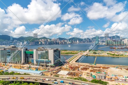 View of Kai Tak area and Hong Kong Island, No.1