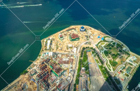 West Kowloon with Victoria Harbour
