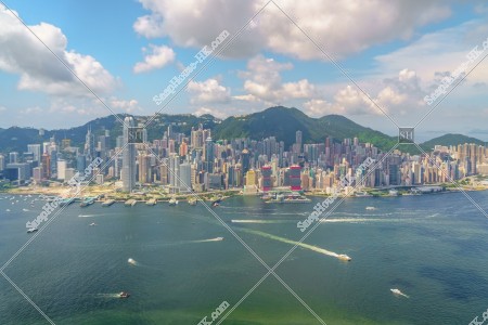Landscape of Hong Kong Island, view from SKY100, No.1