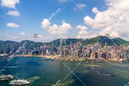 Landscape of Hong Kong Island, view from SKY100, No.3