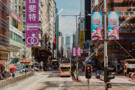 Street view of Nathan Road at Prince Edward 