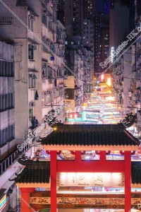 View of Temple Street Night Market, Jordan, No.9