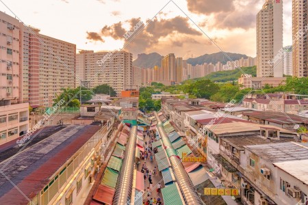 View of Market at Ngau Chi Wan, No.1