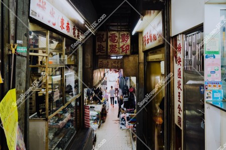 Daily scenery of the old building in Yue Man Square at Kwun Tong, No.4