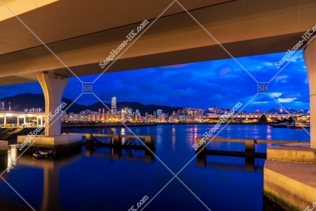 In front of Kwun Tong Public Pier at night, Kwun Tong, No.2