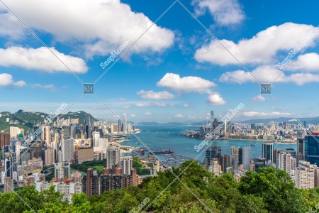 View of Hong Kong Island and Kowloon Peninsula, No.6