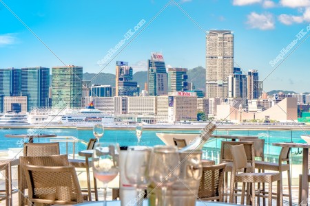 Landscape of Tsim Sha Tsui and Bar, No.1