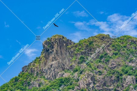 Lion Lock mountain with blue sky, No.1