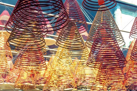 Lncense coils, Tin Hau Temple, Yau Ma Tei, No.8