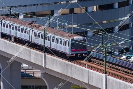 A moving train, MTR Tsuen Wan Line, No.1