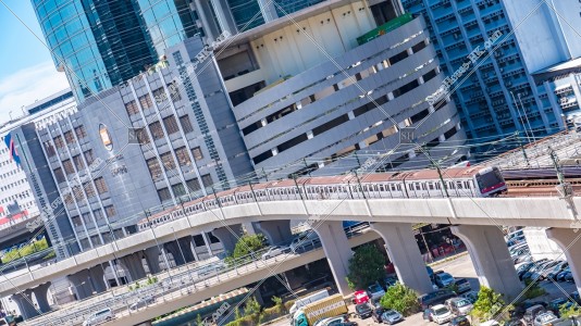 A moving train, MTR Tsuen Wan Line, No.4