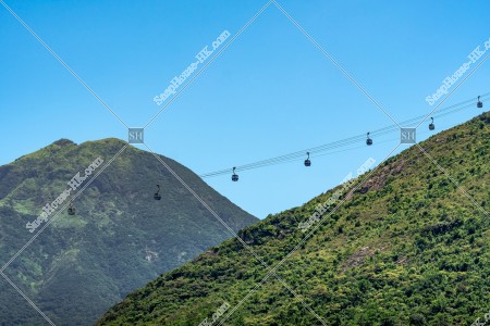 View of Lantau Peak and Ngong Ping 360 at Lantau Island, No.2