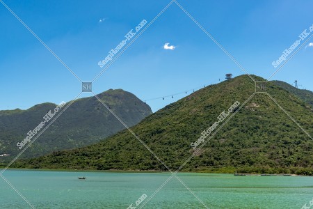 View of Lantau Peak and Ngong Ping 360 at Lantau Island, No.4