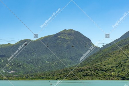 View of Lantau Peak and Ngong Ping 360 at Lantau Island, No.5