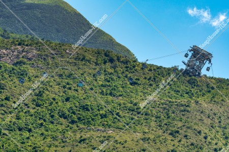 View of Lantau Peak and Ngong Ping 360 at Lantau Island, No.6