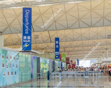 Departure gate at Hong Kong International Airport Terminal 1