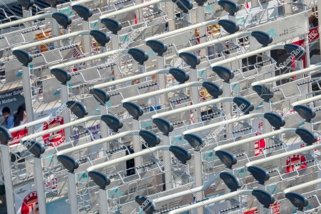 Baggage carts at Terminal 1, Hong Kong International Airport, No.5
