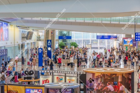 Arrivals Hall at Hong Kong International Airport Terminal 1, No.1