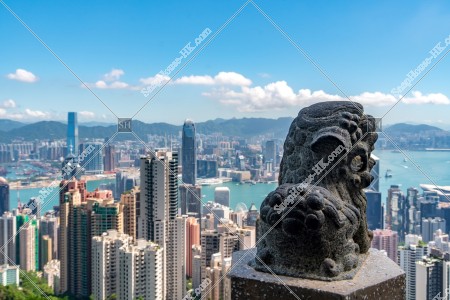 Cityscape of Hong Kong from The Peak Lion's Pavilion, No.2