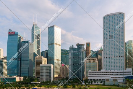 Cityscape of Central at sunset time, No.1