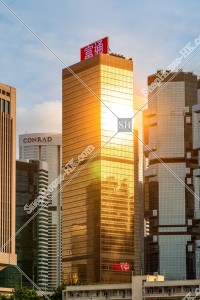 "Far East Financial Centre" at sunset time, Admiralty