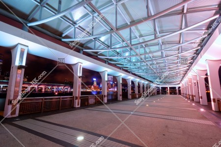 Central Ferry Piers at night, No.3