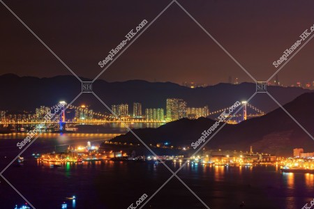 Tsing Ma Bridge at night, No.2