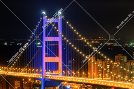 Tsing Ma Bridge at night, No.4