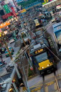Street view of Yuen Long with Light Rail, No.11