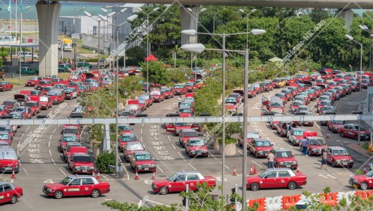 Urban taxis at Terminal 1, Hong Kong International Airport, No.1