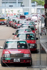 Urban taxis at Terminal 1, Hong Kong International Airport, No.3