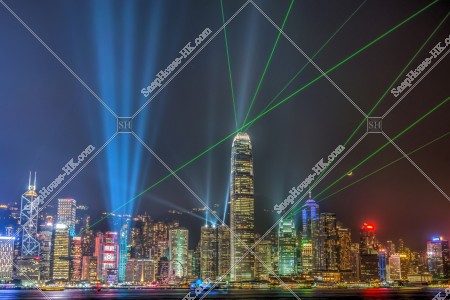 Symphony of Lights, Laser show in the Central area, Three Laser [Landscape] 