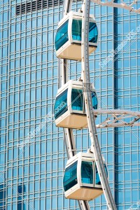 ifc2 and The Hong Kong Observation Wheel [Portrait][Close-up photograph] ②