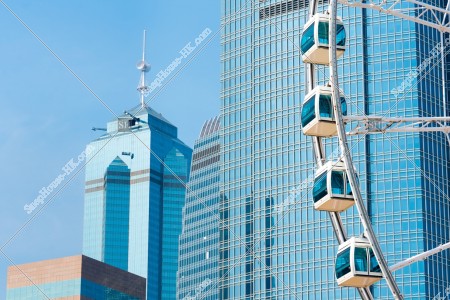 The Hong Kong Observation Wheel and the Center [Landscape]
