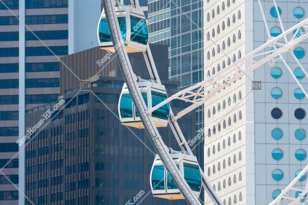 The Hong Kong Observation Wheel [Close-up photograph]