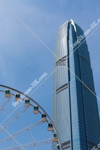 The upper part of ifc2 and the Hong Kong Observation Wheel [Portrait]