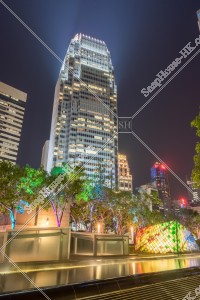 ifc1 and terrace at night