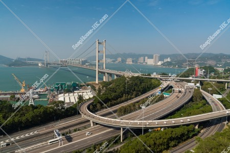 View of Tsing Ma Bridge, No.1