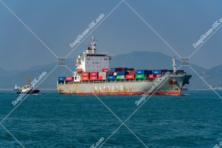 a cargo ship